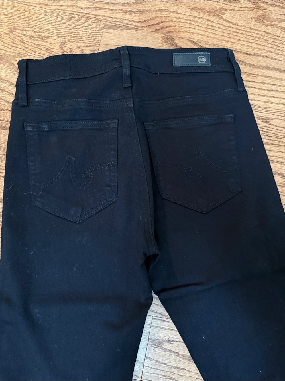 AG Los Angeles black Farrah high rise skinny jeans - Picture 3 of 3